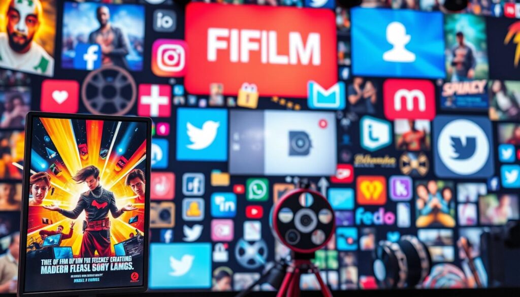 promosi film di media sosial